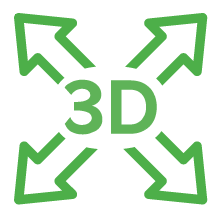 Distributeur d&#039;air en 3D : Am&eacute;liore le flux d&#039;air de l&#039;unit&eacute; int&eacute;rieure en ajustant son orientation verticale et horizontale